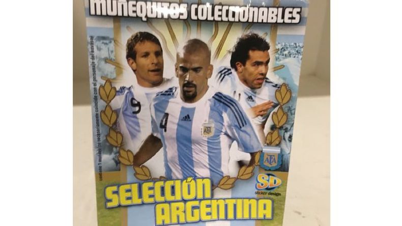 RETRO. La caja con Palermo, Verón y Tévez..