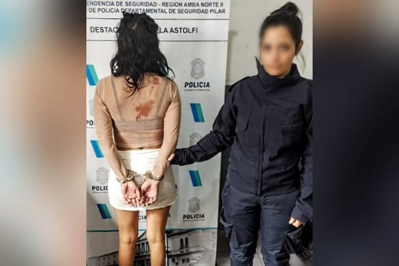 La mujer que atacó a su ex tiene 22 años en Villa Astolfi y es de nacionalidad paraguaya.&nbsp;
