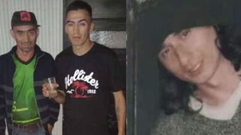 PADRE E HIJOS. Carlos y Gonzalo Heflin (izq.) fallecieron. Braian (der.) fue el único sobreviviente.