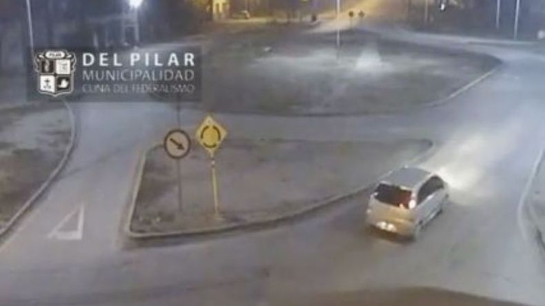 CAPTADO. López en la rotonda de Zeballos y ruta 28..