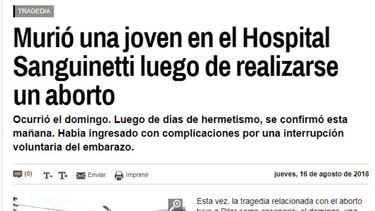 Una noticia que recorrió todo el país