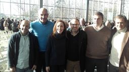 EN GRUPO. Ducoté, con Vidal e intendentes de Cambiemos..