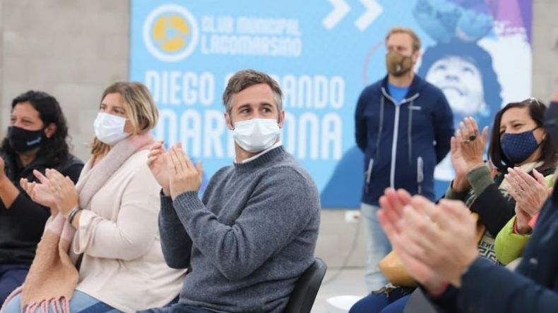 APLAUSOS. Achával participó de un encuentro de profesores de educación física. .