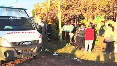 CALLE GIMÉNEZ. Escenas de dolor frente a la vivienda .