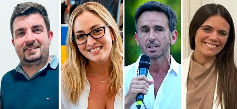 LISTA LIBERTARIA-PRO. Andrés Genna, Solana Marchesán, Sebastián Neuspiller y María Repetto.&nbsp;