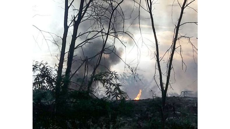 FUEGO PERPETUO. El incendio de La Montonera no se apaga..