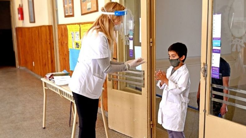 EN LAS AULAS. Provincia busca tener un inicio de clases sin sobresaltos. .