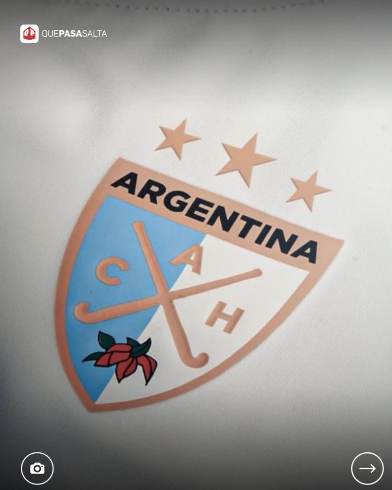 Escudo de la Selección Argentina de Hockey Tricampeona. (quepasasalta.com).