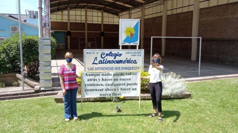 “Aunque nadie puede volver atrás y hacer un nuevo comienzo, cualquiera puede comenzar ahora y hacer un nuevo final”. Anónimo. Vuelta a clase en Presidente Derqui Partido de Pilar. Colegio Latinoamérica / @ColegioLatinoa4..