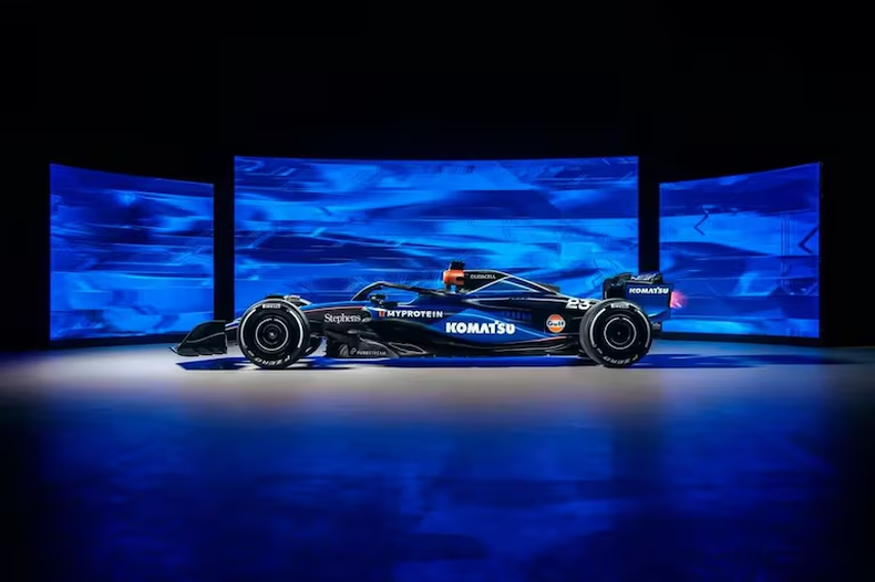 El Williams FW46 de Franco Colapinto. (Prensa Williams). png