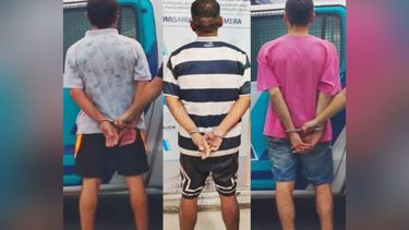TRES DETENIDOS. Tienen 26, 27 y 32 años de edad.
