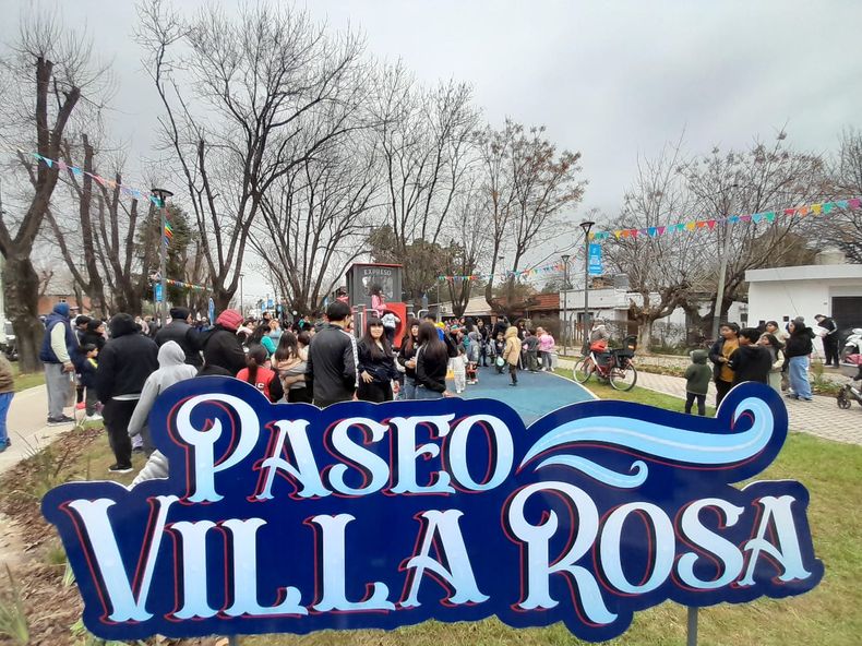 El Paseo Villa Rosa, sitio de esparcimiento recientemente inaugurado por el Municipio.