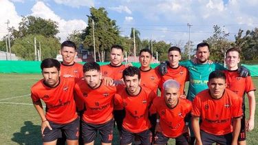 EQUIPO. La Primera de Manzanares que jugó su único partido ante Unión de Del Viso.