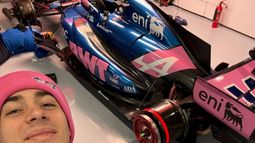 Franco Colapinto y su Alpine. Franco Colapinto y su Alpine.