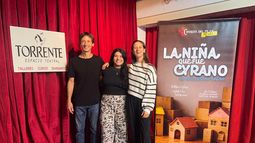 DIRECTOR Y ACTRICES. Martín Simeoni, Micaela Kaigar y Martina Simeoni. DIRECTOR Y ACTRICES. Martín Simeoni, Micaela Kaigar y Martina Simeoni.