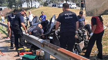 El accidente ocurrió en el kilómetro 47,5 de Panamericana. Foto @pilaradiario.