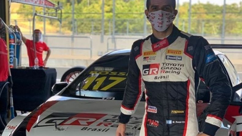 BARBIJO. Rossi tuvo esta mañana su primer contacto con el Toyota. .