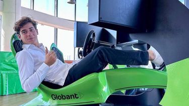 Globant es el principal sponsor de Franco Colapinto desde noviembre de 2023.