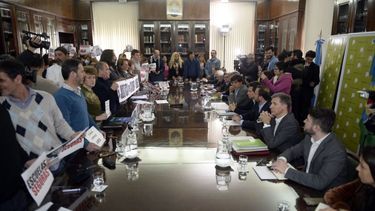 FRACASO. La reunión de este mediodía en La Plata..
