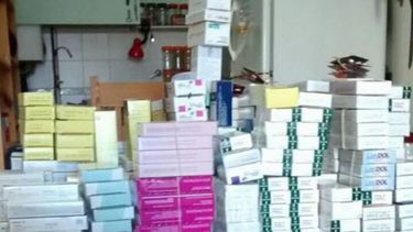 Algunos de los medicamentos ya donados en Pilar..