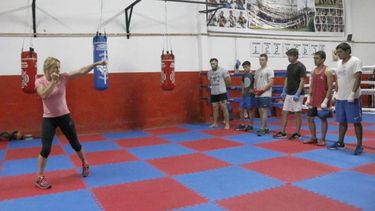 YÉSICA EN ACCIÓN. “Trato de transmitir los valores, los principios del deporte”, destacó Bopp..
