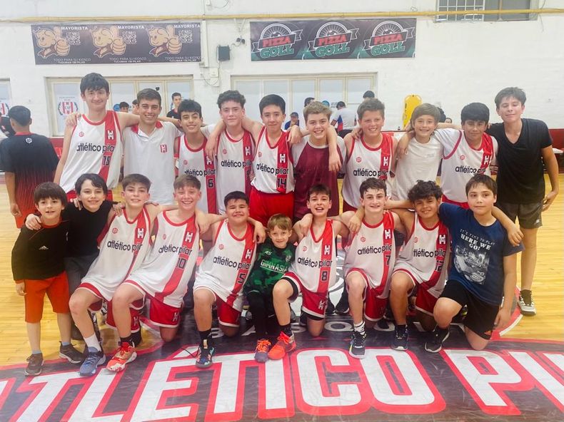 Atlético Pilar se quedó con la victoria de remontada con los Sub 13.
