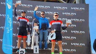 GANADOR. Bressani se subió a lo más alto del podio del Duatlón Extremo Rally Mountain Bike de Pilar.