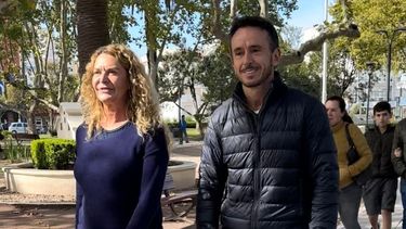 EN CAMINO. Analía Leguizamón junto a Sebastián Neuspiller.