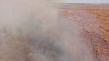 Imagen aérea de uno de los incendios..