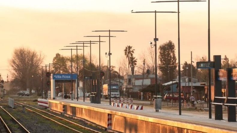 Remodelación. Ayer fue inaugurada la nueva estación de Villa Rosa. .
