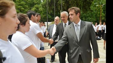 Aspirantes en el Colegio Pellegrini..