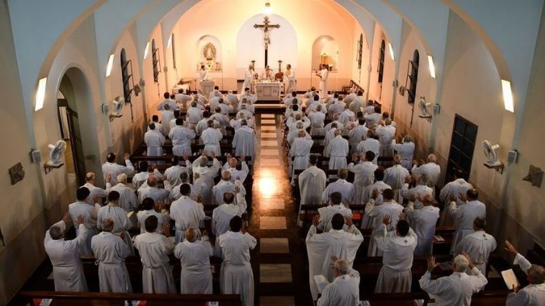 Reunidos. Desde el lunes, los obispos se reunieron en una asamblea plenaria en El Cenáculo de Pilar. .