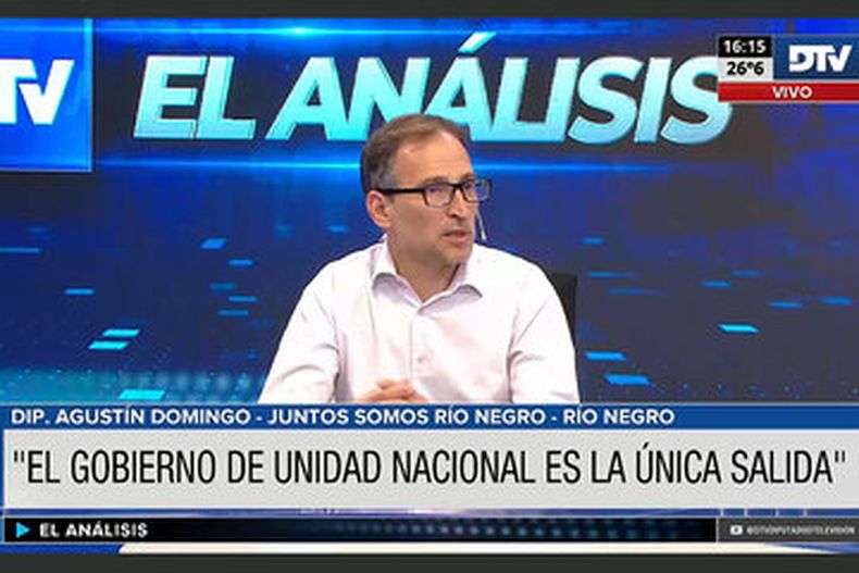 UNIDAD NACIONAL ES LAÚNICA SALIDA. La opinión del diputado Agustín Domingo.&nbsp;