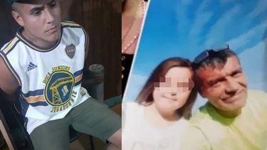 Elías Aguirre al momento de su detención. A la derecha, el Gallego García.