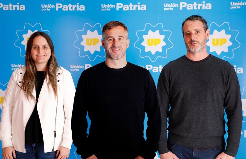 CAMPAÑA. Achával irá por la reelección acompañado por Laurent y Beláustegui.