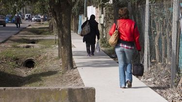 OBRAS. El municipio presupuestó 35 millones para construir veredas en 2018..