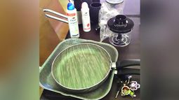 Parte de la mercadería robada por la enfermera en el local de Jumbo. Parte de la mercadería robada por la enfermera en el local de Jumbo.