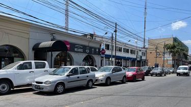 chatarra frente a la comisaria