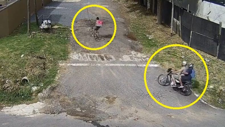 Los motochorros intentaron asaltar a un repartidor en el centro de Pilar.
