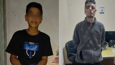 La víctima (izq.) y el único detenido hasta el momento.