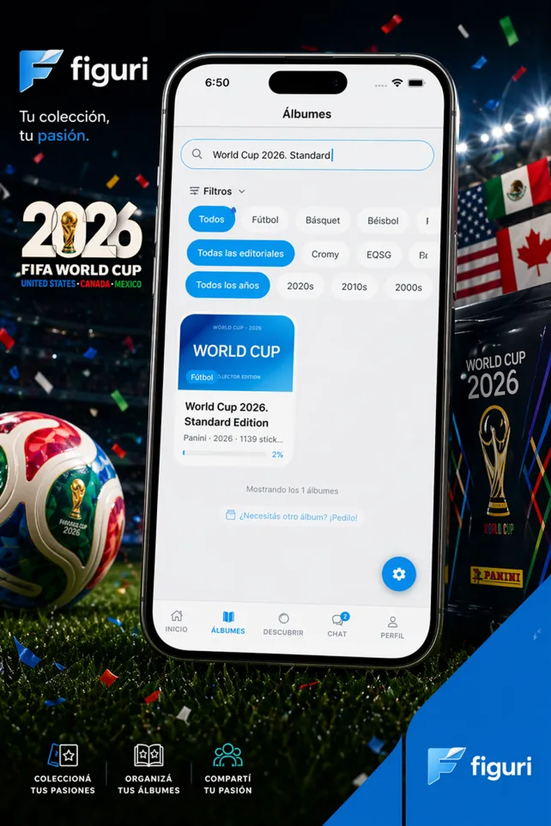 Crearon una app para cambiar figuritas del álbum del Mundial 2026. (lacapital.com.ar).