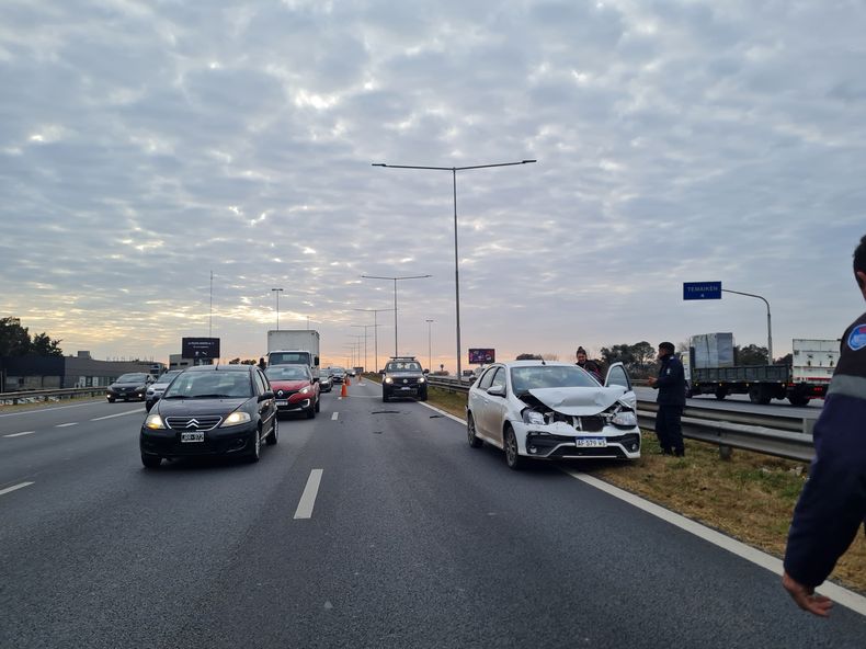 Por el accidente en Panamericana se producen demoras.