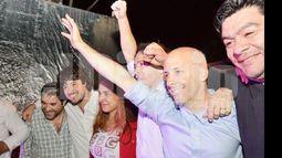 (Ale Cano / Fredy Caballero). Nicolás Ducoté en pleno festejo..