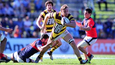 (A PLENO RUGBY). Francisco Gorrissen, en acción..