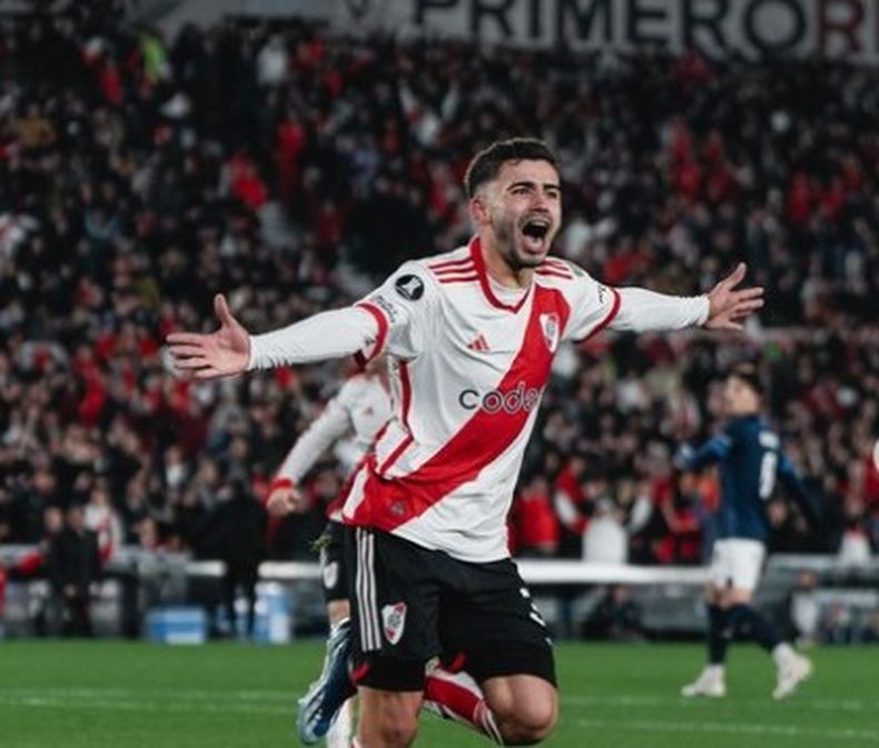 Santiago Simón anotó su primer tanto en la Copa Libertadores.