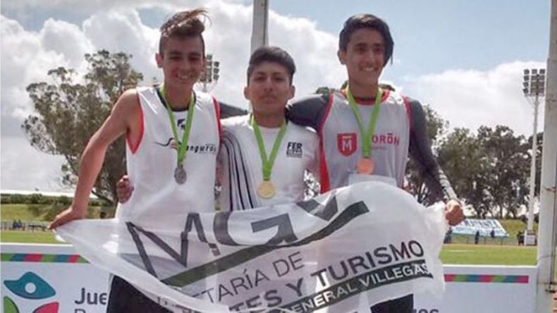 DORADO. Sulca en lo más alto del podio, tras ganar los 4K de Marcha..