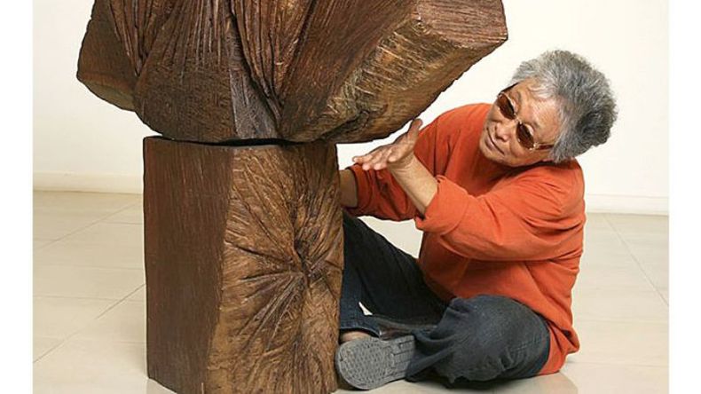 KIM YUN SHIN. La prestigiosa artista coreana que exhibe en Pilar.