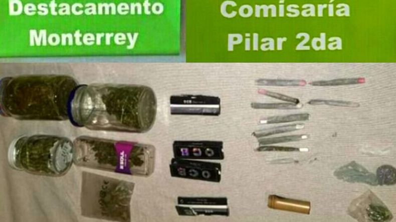 Lo secuestrado por la policía..
