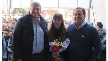 DUEÑO DE LA LAPICERA. D’Onofrio, ayer, en San Miguel. No habla de candidatos..