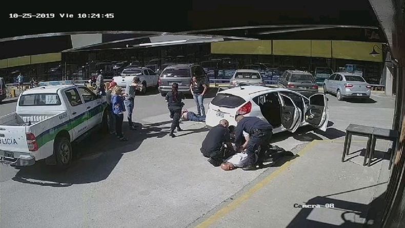 El momento de la detención..